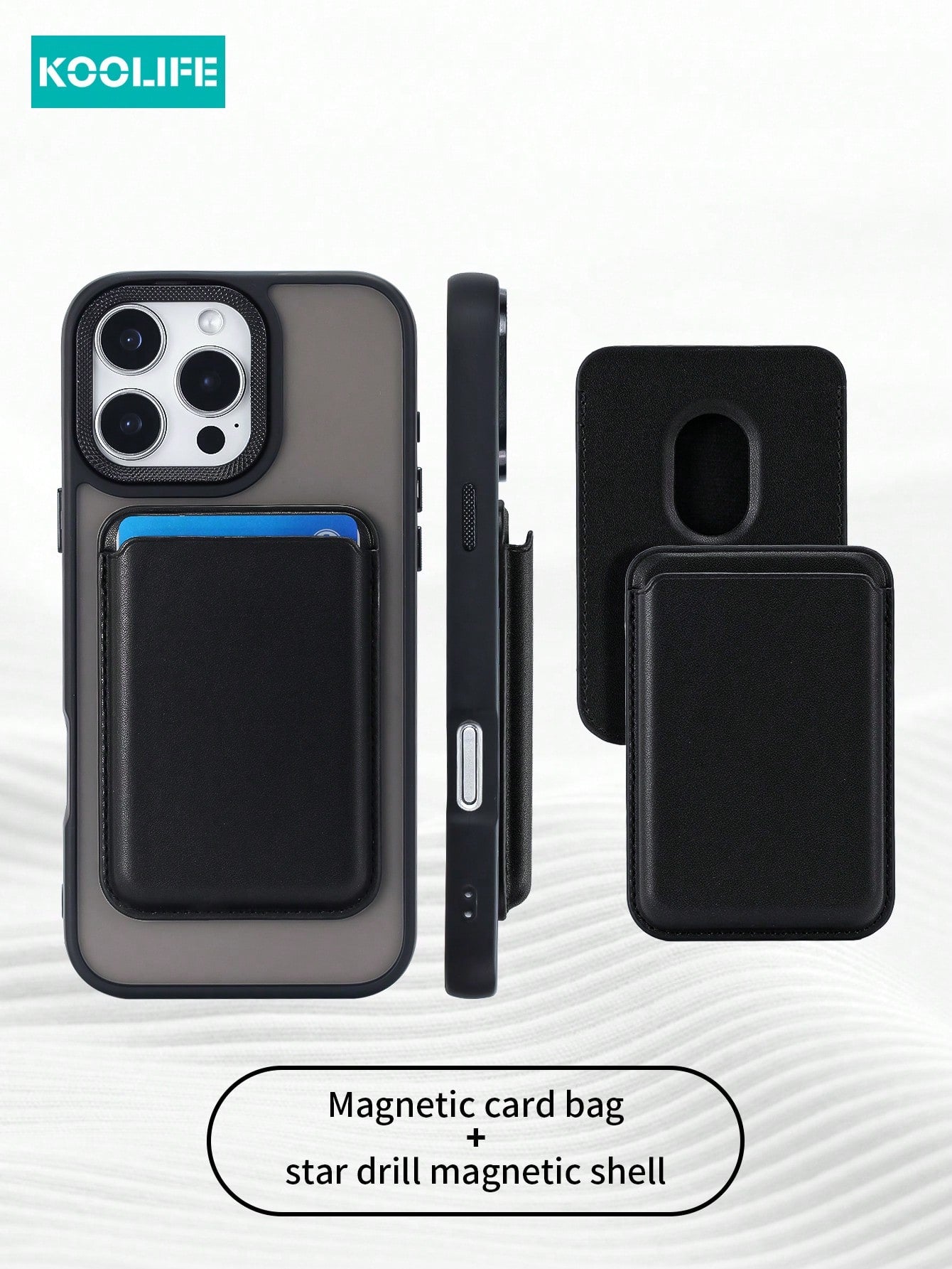 Koolife 1pc Magnetic Charging Shockproof Anti-Drop Matte Soft-Touch Phone Case With Personalized Frame Design Large Camera Hole PC+TPU Compatible With Apple 18pro/18pro Max/17/17 Air/17 Pro Max/16/16p