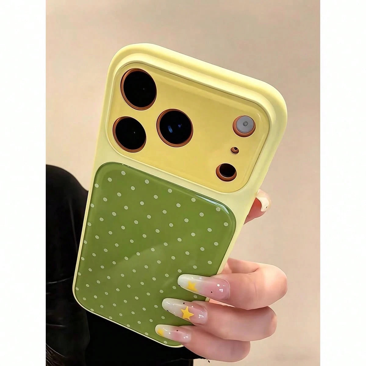 Korean Style Ins Polka Dot Premium Liquid Phone Case Compatible With Iphone 17, 16 Pro Max, 15, 17 Pro, Large Window Design, Shockproof Protective Soft Cover, Unique And Stylish
