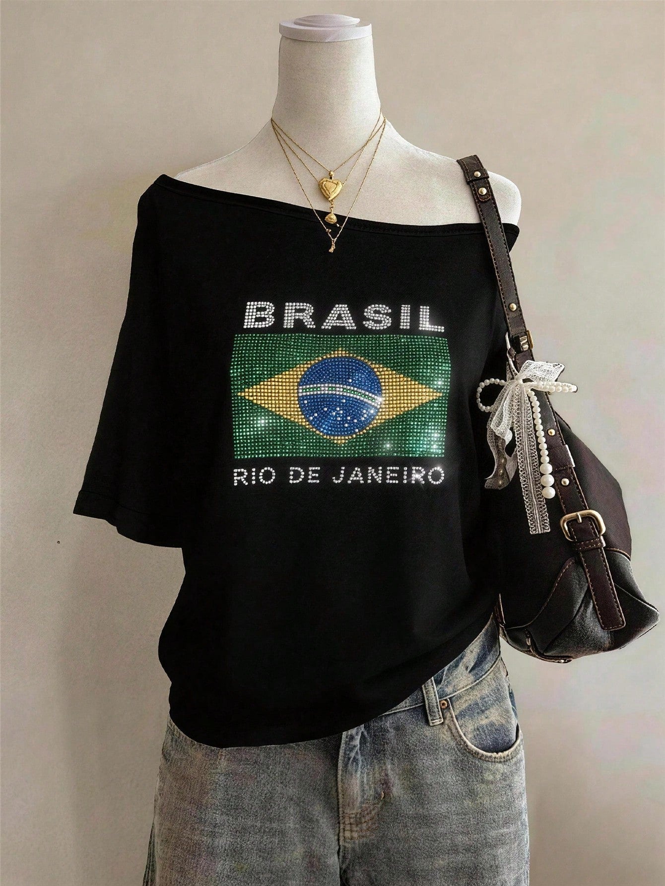 Lalippa Leopard Print Fashionable Minimalist Women's Oversized Scoop Neck Short Sleeve Drop Shoulder T-Shirt, Gift For Friends
