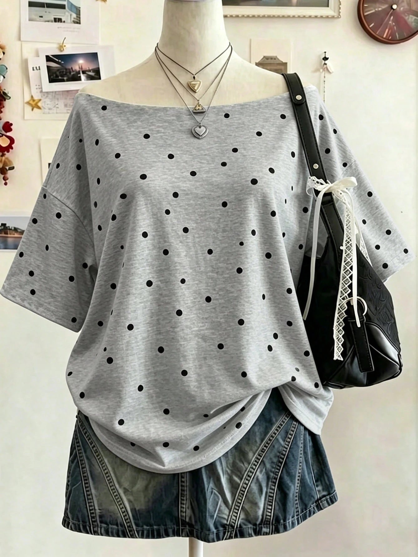 Lalippa Plus Size Women's Striped Short Sleeve Casual Loose Fit T-Shirt