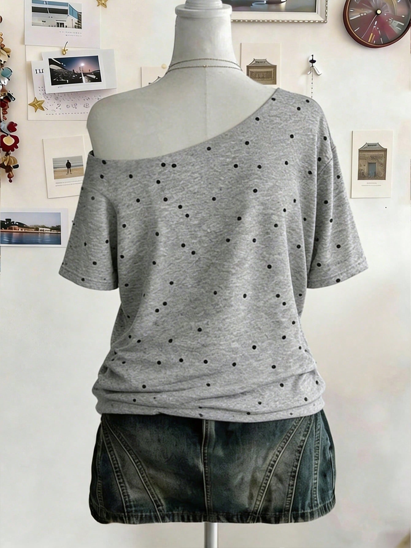 Lalippa Plus Size Women's Striped Short Sleeve Casual Loose Fit T-Shirt