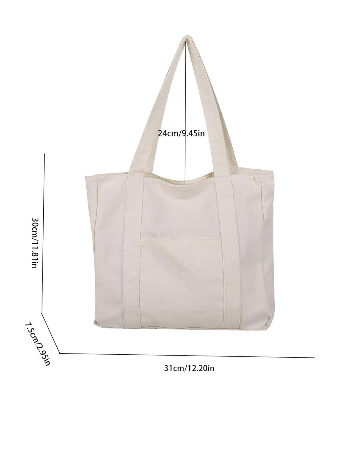 Large Capacity Canvas College Style Casual Tote Bag, Multipurpose Shoulder Bag, Upgraded Canvas Bag,Business Professional Women