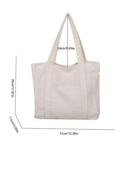 Large Capacity Canvas College Style Casual Tote Bag, Multipurpose Shoulder Bag, Upgraded Canvas Bag,Business Professional Women
