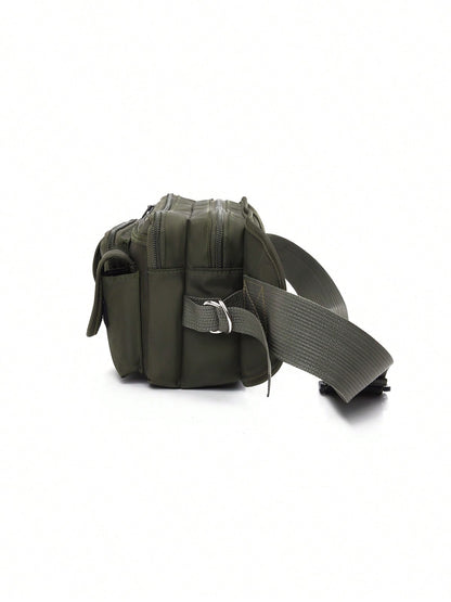 Large Capacity Men's Waist Bag, Multi-Functional Cool Fanny Pack Suitable For Cycling, Outdoor Sports, Phone Pouch, Chest Bag With Multi-Pockets. Suitable For Teen Casual Outdoor Athletic Or Vacation