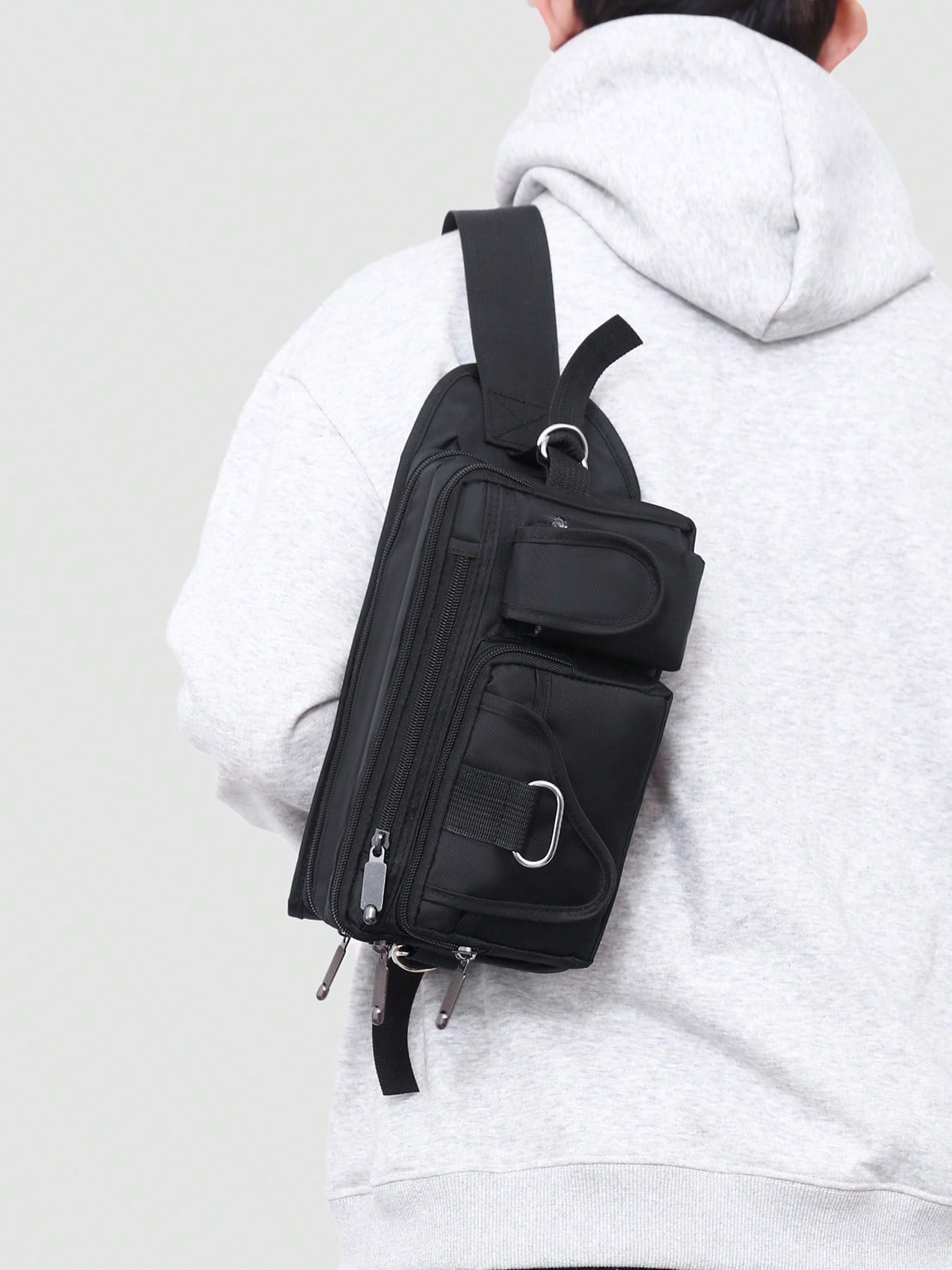 Large Capacity Men's Waist Bag, Multi-Functional Cool Fanny Pack Suitable For Cycling, Outdoor Sports, Phone Pouch, Chest Bag With Multi-Pockets. Suitable For Teen Casual Outdoor Athletic Or Vacation