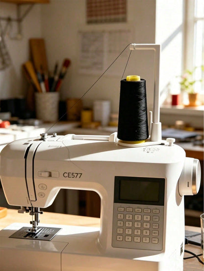 Large Vertical Spool Holder For Home Sewing Machines And Sewing Machines, Anti-Tangle Guide, Professional Handmade Sewing Studio Accessory