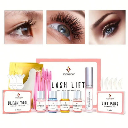 Lash Lift Kit, Eyelash Perm Kit, Professional Eyelash Curling Lash Extension Set, Glue Upgraded Version, Lash Extensions, Lash Curling, Semi-Permanent Curling Perming Kits Suitable For Salon Use