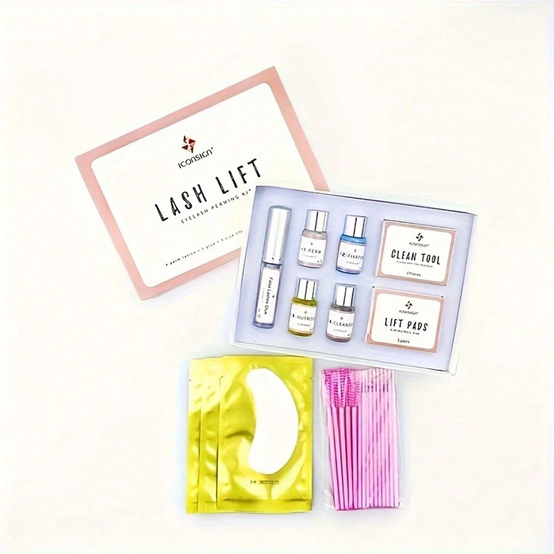 Lash Lift Kit, Eyelash Perm Kit, Professional Eyelash Curling Lash Extension Set, Glue Upgraded Version, Lash Extensions, Lash Curling, Semi-Permanent Curling Perming Kits Suitable For Salon Use