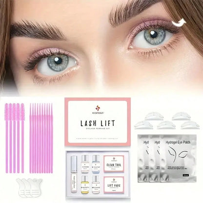 Lash Lift Kit, Eyelash Perm Kit, Professional Eyelash Curling Lash Extension Set, Glue Upgraded Version, Lash Extensions, Lash Curling, Semi-Permanent Curling Perming Kits Suitable For Salon Use