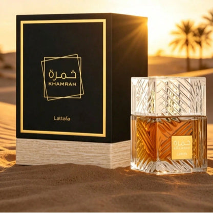 Lattafa Khamrah Qahwa Eau De Parfum 100ml – Warm Coffee Spicy Unisex Gourmand Arabian Perfume