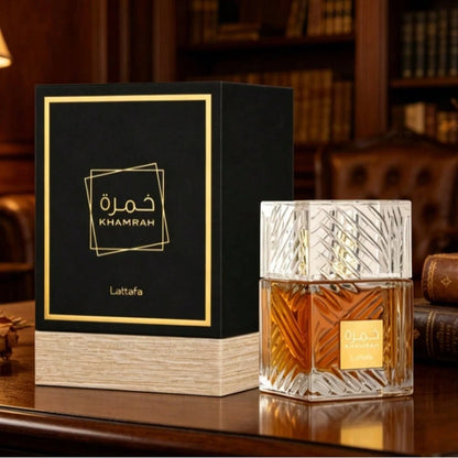 Lattafa Khamrah Qahwa Eau De Parfum 100ml – Warm Coffee Spicy Unisex Gourmand Arabian Perfume