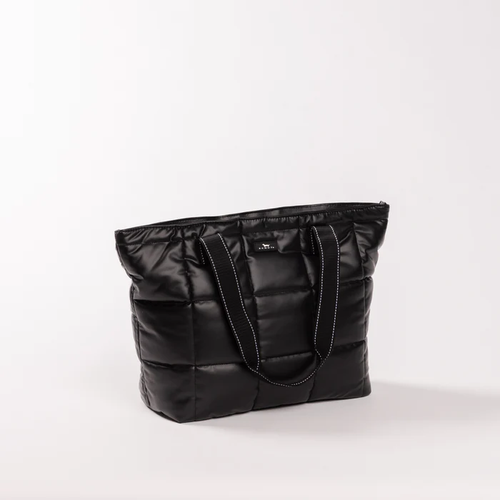 Layover Tote Black Box Quilted