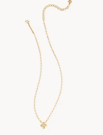 Leanne Short Pendant Necklace Gold Natural MOP