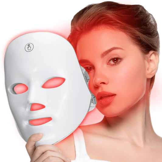 LED Light Therapy Mask, 7-Color LED Mask Light Therapy, Facial Light Therapy Device, Red Light Therapy, Suitable For All Skin Types, Facial Skin Care Tools, Red Light Mask