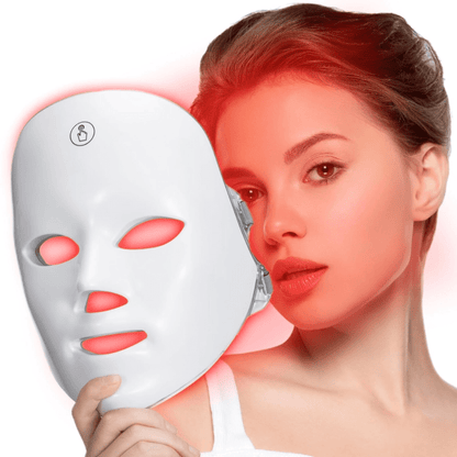 LED Light Therapy Mask, 7-Color LED Mask Light Therapy, Facial Light Therapy Device, Red Light Therapy, Suitable For All Skin Types, Facial Skin Care Tools, Red Light Mask