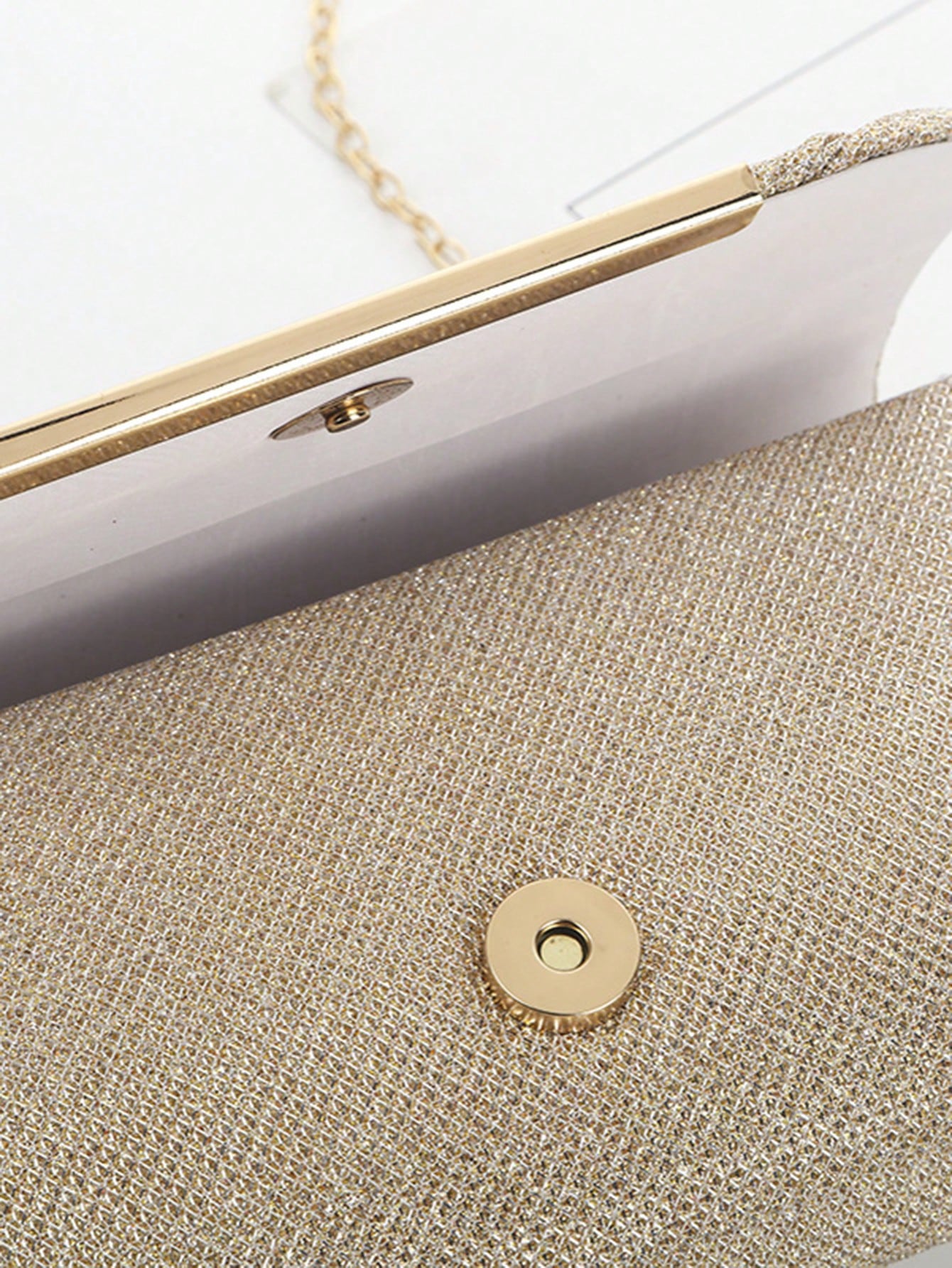 Lightweight, Business Casual Rhinestone Decor Bucket Bag Mini Drawstring Design