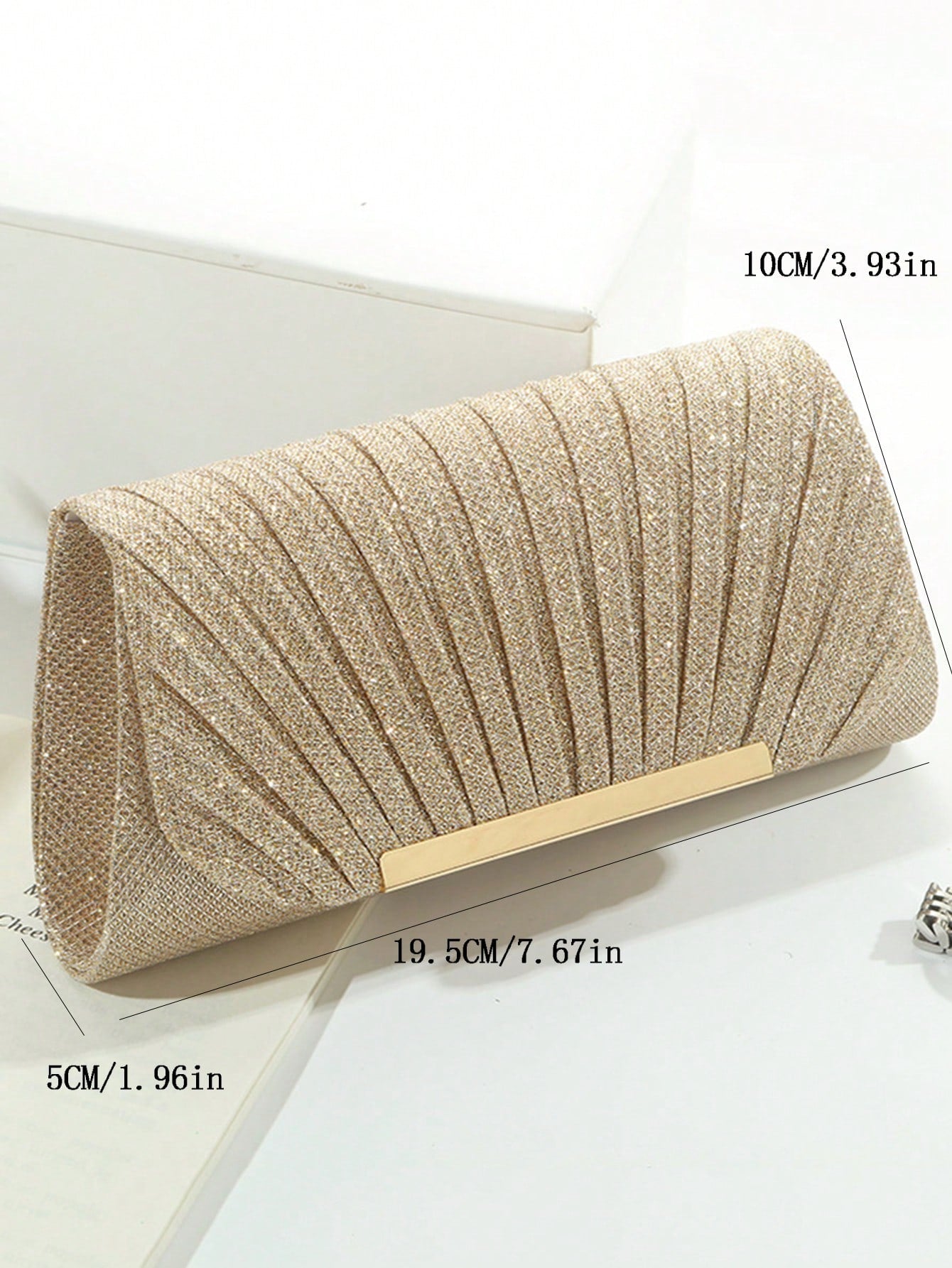 Lightweight, Business Casual Rhinestone Decor Bucket Bag Mini Drawstring Design