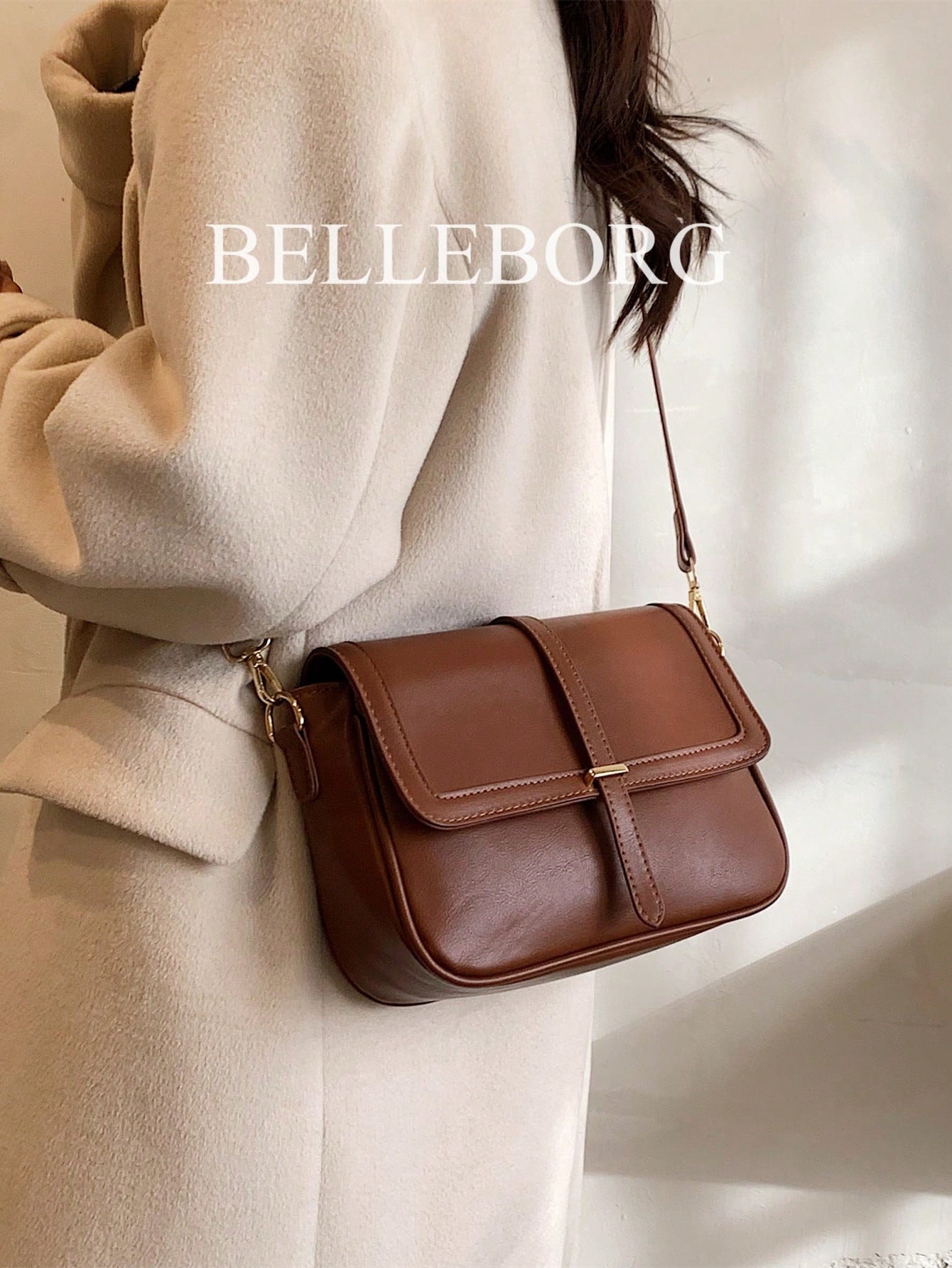Lightweight, Business Casual Vintage Design Flap Square Bag For Teen Girls Women College Students, Rookies & White-Collar Workers Perfect For Office, College, Work, Business, Commute, Outdoors, Travel