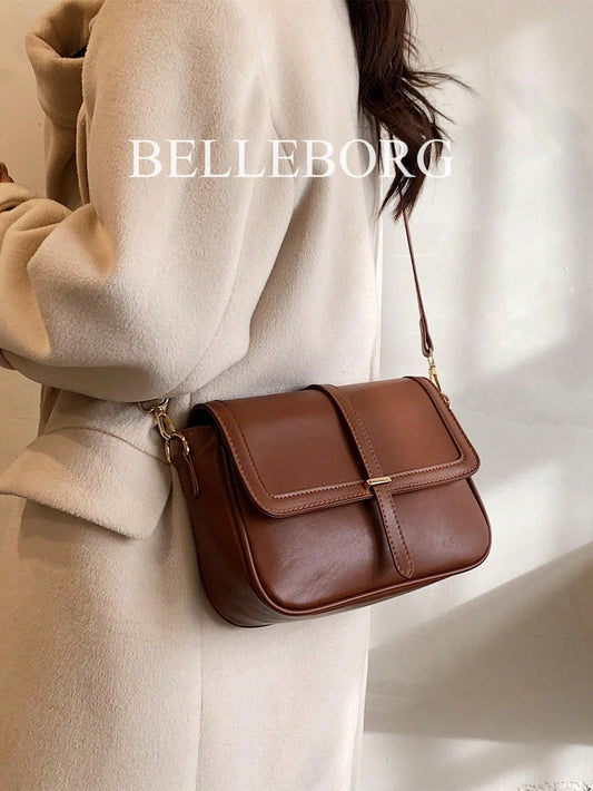 Lightweight, Business Casual Vintage Design Flap Square Bag For Teen Girls Women College Students, Rookies & White-Collar Workers Perfect For Office, College, Work, Business, Commute, Outdoors, Travel