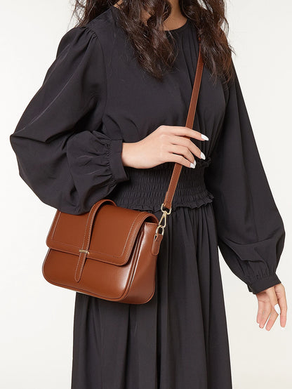 Lightweight, Business Casual Vintage Design Flap Square Bag For Teen Girls Women College Students, Rookies & White-Collar Workers Perfect For Office, College, Work, Business, Commute, Outdoors, Travel