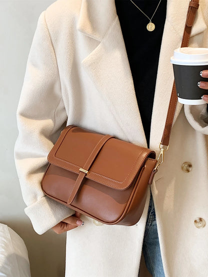 Lightweight, Business Casual Vintage Design Flap Square Bag For Teen Girls Women College Students, Rookies & White-Collar Workers Perfect For Office, College, Work, Business, Commute, Outdoors, Travel