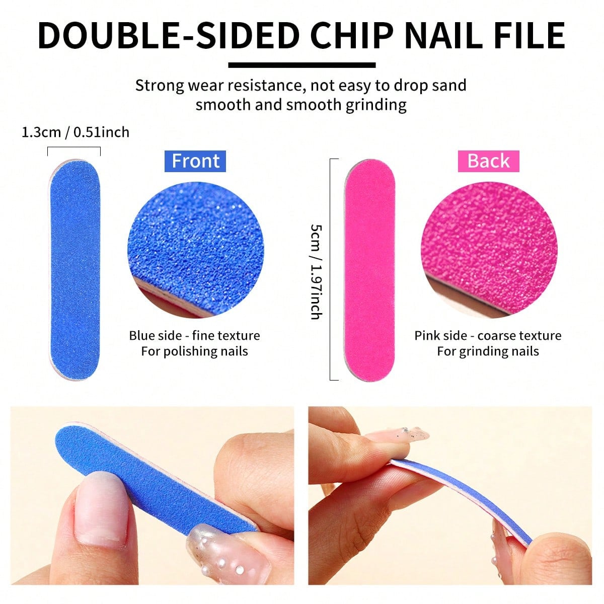 LIMEGIRL 2PCS Nail Glue Tool Set With Nail Glue, Nail File, Buffer Block, Dust Brush & Cuticle Stick, Quick Dry Press On Nail Accessories For DIY Manicure & Nail Repair