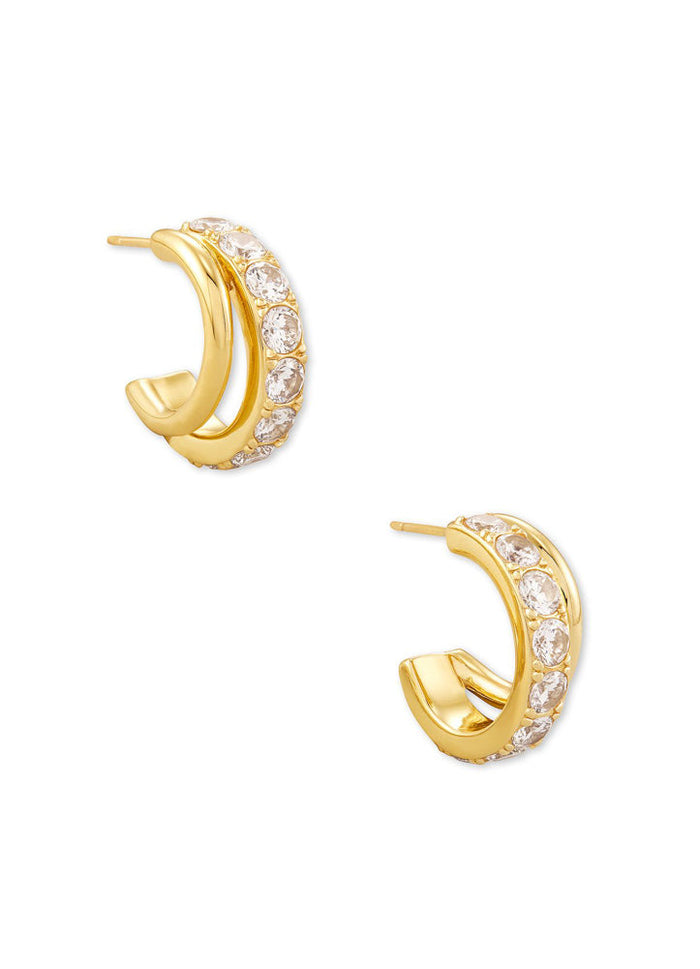 Livy Huggie Earrings Gold