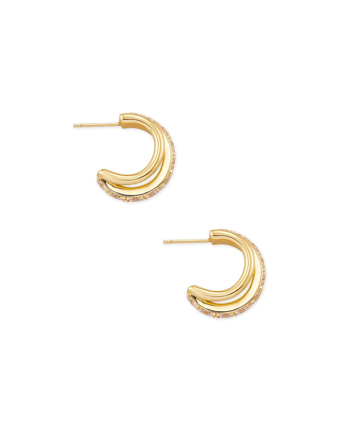 Livy Huggie Earrings Gold