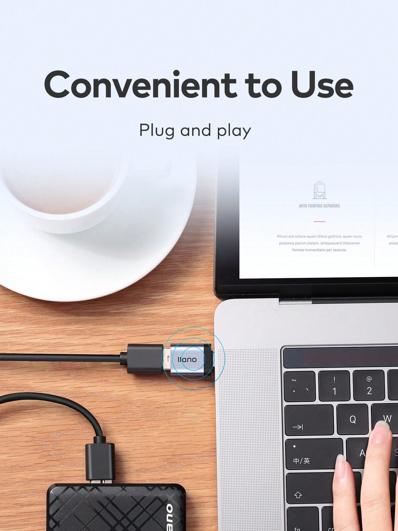 LLano USB-C 3.1 To USB 3.0 Adapter, Super-Speed Data Sync (OTG), Compatible With MacBook Pro/Air, IPad Pro, Galaxy