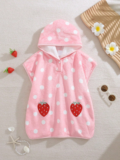 LMoss Kids Baby Girls Floral Print Short Sleeve Hooded Half-Zip Swimsuit
