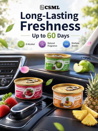 Long-Lasting Solid Car Air Freshener| Natural Vanilla, Cherry, Strawberry And Coconut And Other Fragrances| Suitable For Car, Bedroom, Bathroom And Closet Air Freshener| Flameless Diffuser| Fashio