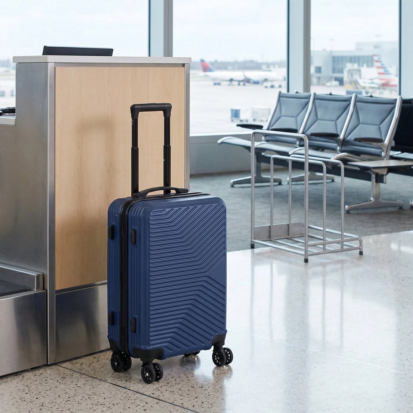 Luggage Box, Travel Case, ABS Travel Case, 20 In Travel Case, Wear-Resistant Shell, 360° Rotatable Silent Wheels, Suitable For Business Travel.