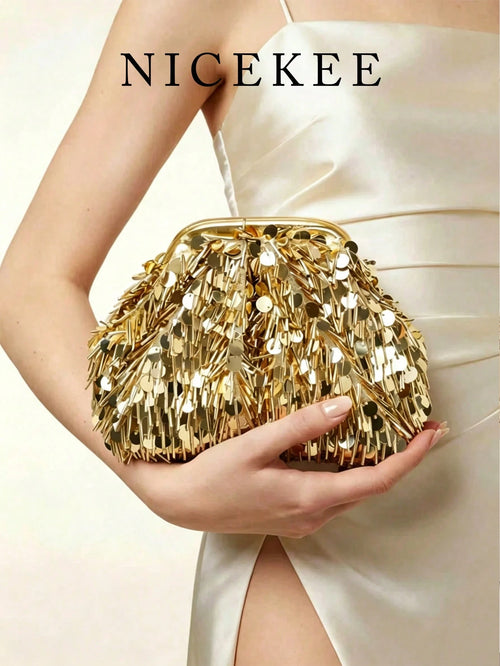 Luxurious Fashionable Simple Romantic Handbag, Exquisite Evening Bag With Niche Design, Suitable For Pairing With Formal Dresses For Dates And Dinners