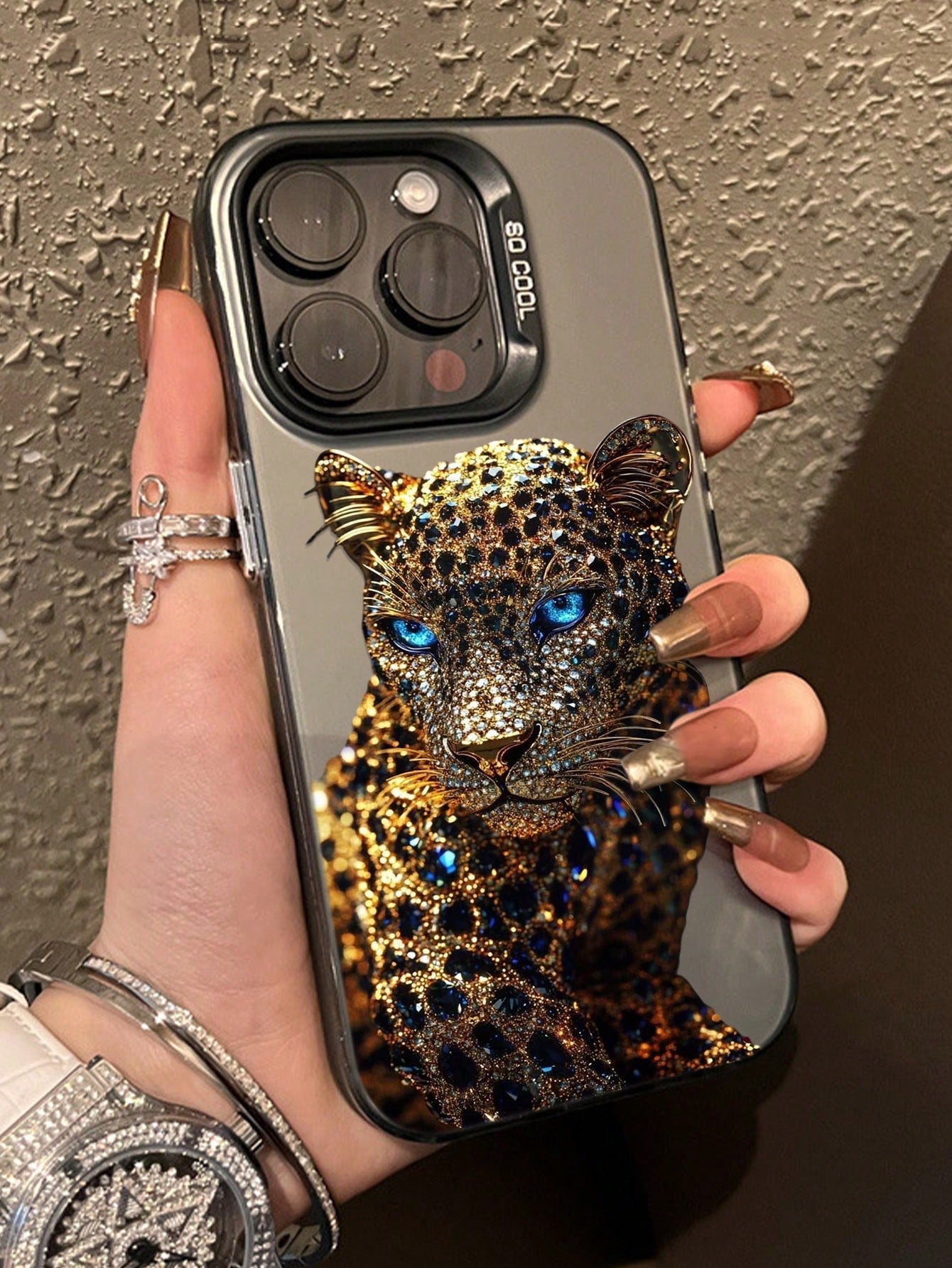 Luxury Leopard Print Fashion Phone Durable Case Leopard Print Shockproof Butterfly Leopard Print Fashion Phone Premium Case Cover Compatible With Apple 14, 15 Pro Max, 16, 11, Galaxy Phones, 16 Pro Ma