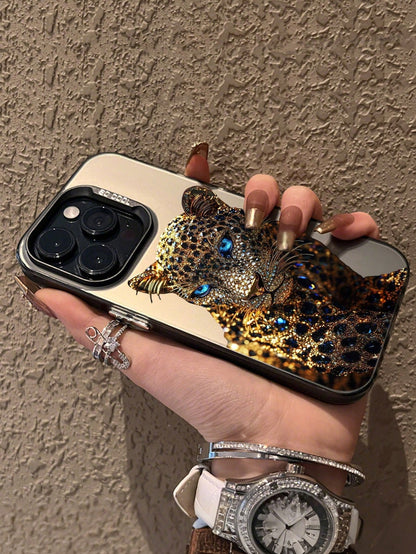 Luxury Leopard Print Fashion Phone Durable Case Leopard Print Shockproof Butterfly Leopard Print Fashion Phone Premium Case Cover Compatible With Apple 14, 15 Pro Max, 16, 11, Galaxy Phones, 16 Pro Ma