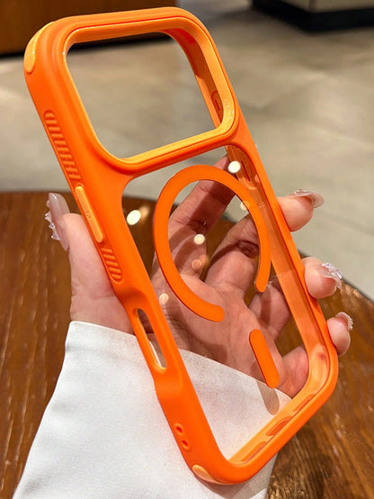 Luxury Shockproof Anti-Fall 3-In-1 Magnetic Transparent Acrylic Phone Case With Lanyard, Compatible With IPhone 17 Pro Max, 17 Pro, 17, 16 Pro Max, 16 Pro, 16, 15 Pro Max, 15 Pro Max, 15 Pro, 15, 14 P