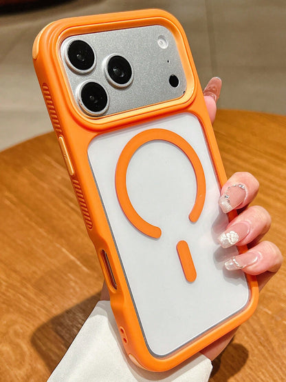 Luxury Shockproof Anti-Fall 3-In-1 Magnetic Transparent Acrylic Phone Case With Lanyard, Compatible With IPhone 17 Pro Max, 17 Pro, 17, 16 Pro Max, 16 Pro, 16, 15 Pro Max, 15 Pro Max, 15 Pro, 15, 14 P