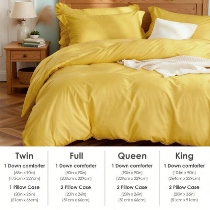 Luxury Solid Color Quilt Cover Three-Piece Nordic Minimalist Home Bedding Set, (One Quilt Cover+Two Pillowcases), Single And Double Complete Specifications, Daily Home Essential Bedding (T Size Only I