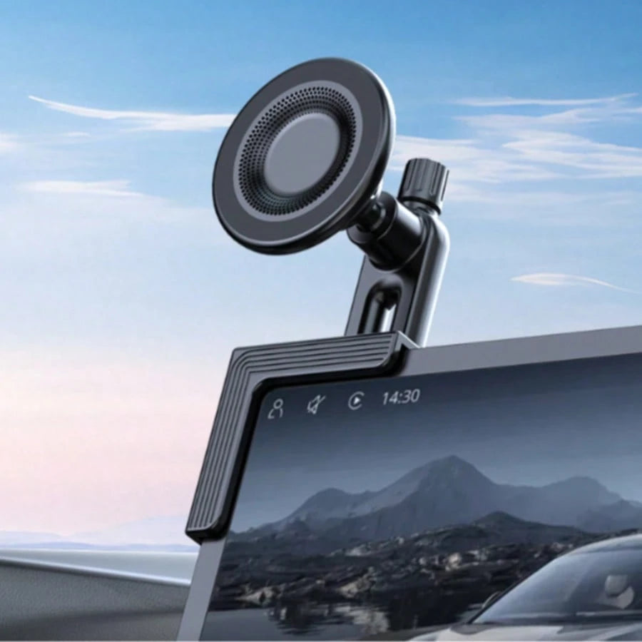 Magnetic Car Phone Holder – 360° Rotating Arm, Strong Magnetic Suction, Air Vent Clip Mount, Hands-Free Floating Screen Car Phone Holder, Compatible With Smartphones