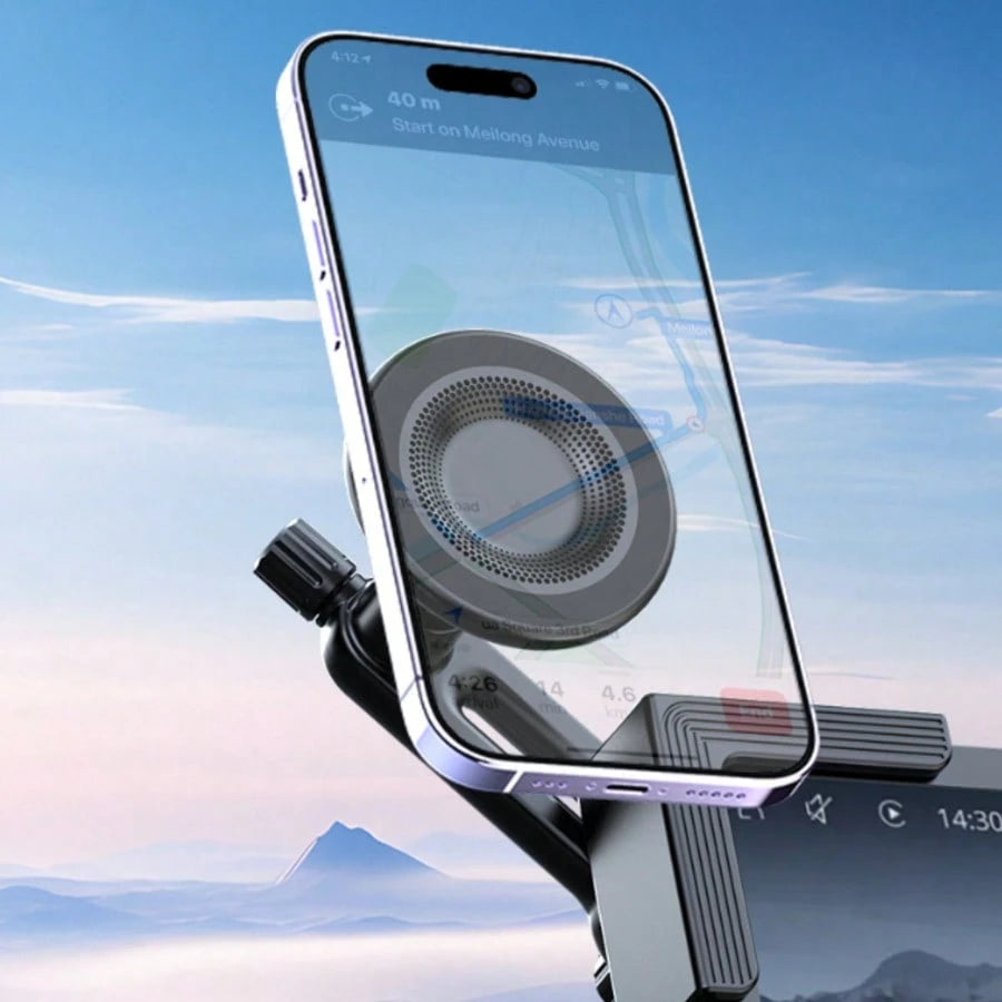 Magnetic Car Phone Holder – 360° Rotating Arm, Strong Magnetic Suction, Air Vent Clip Mount, Hands-Free Floating Screen Car Phone Holder, Compatible With Smartphones