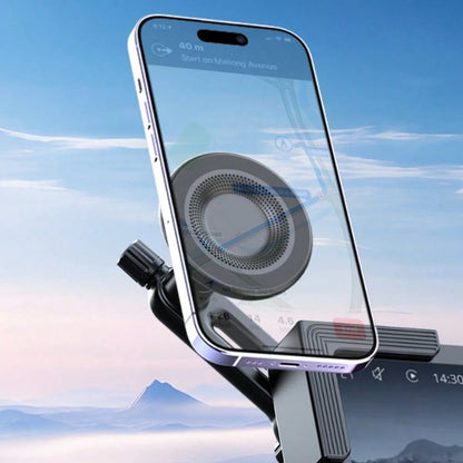 Magnetic Car Phone Holder – 360° Rotating Arm, Strong Magnetic Suction, Air Vent Clip Mount, Hands-Free Floating Screen Car Phone Holder, Compatible With Smartphones