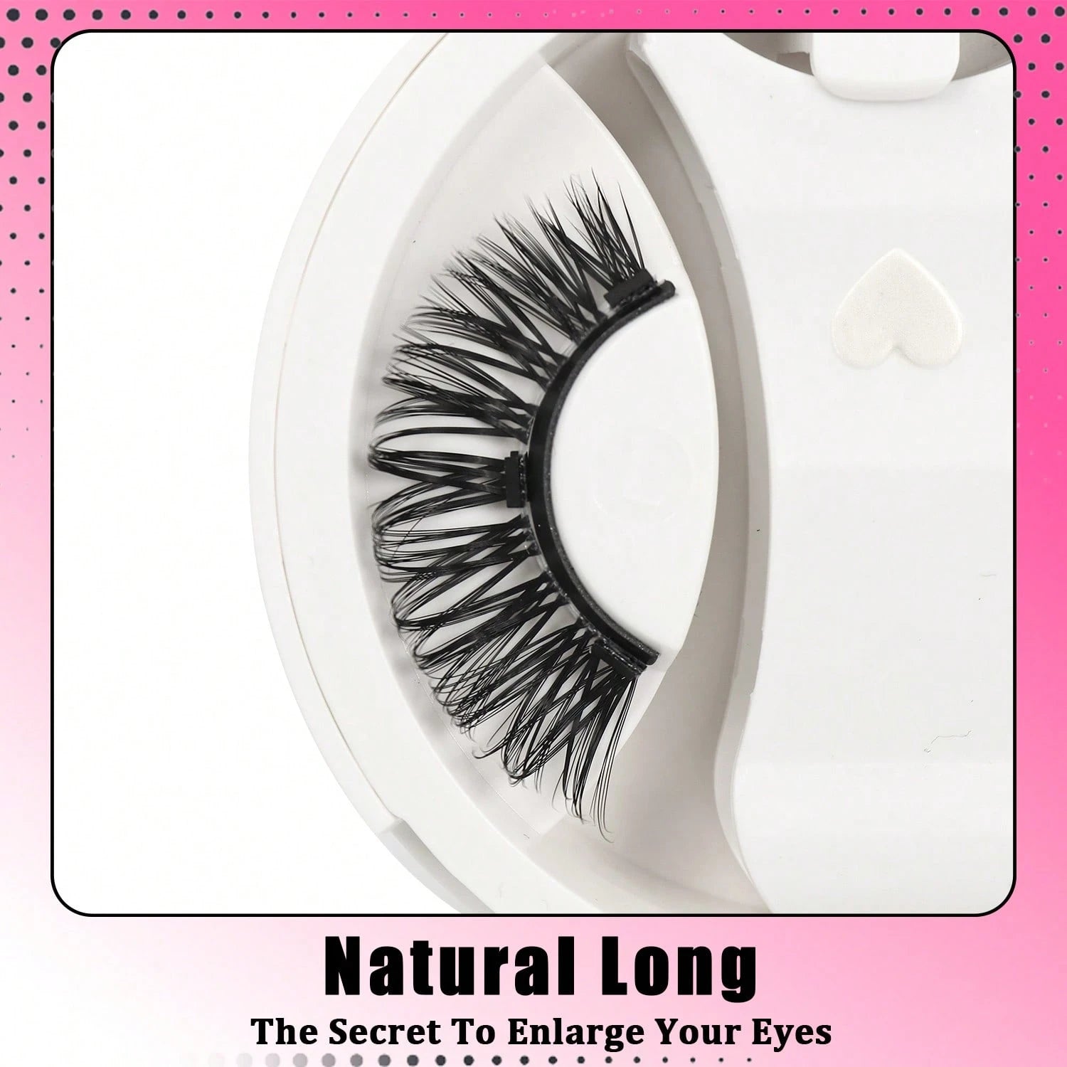 Magnetic False Eyelashes Set With Magnetic Applicator And Mirror, Portable, Natural Thick Long Curly, D Curl, Cat Eye, Reusable, 8-15mm Length, Strong Magnetic Adhesion, No Glue Or Makeup Remover Need