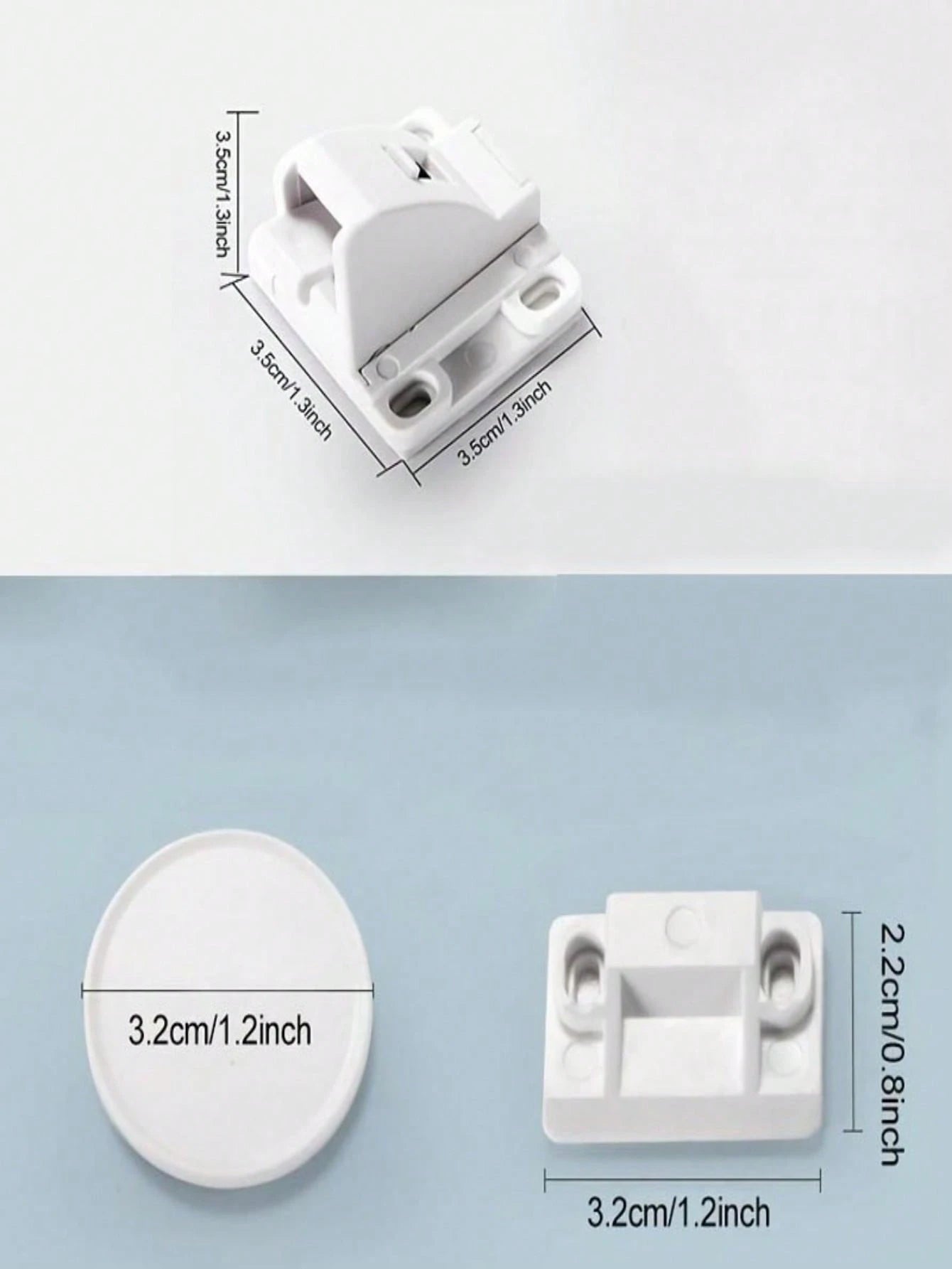 Magnetic Lock Household Multi-Function (4 Sets Of Locks + 1 Set Of Keys) Including Installation Aid Invisible Lock Drawer Cabinet Door Kitchen Cabinet Side-By-Side Door Lock