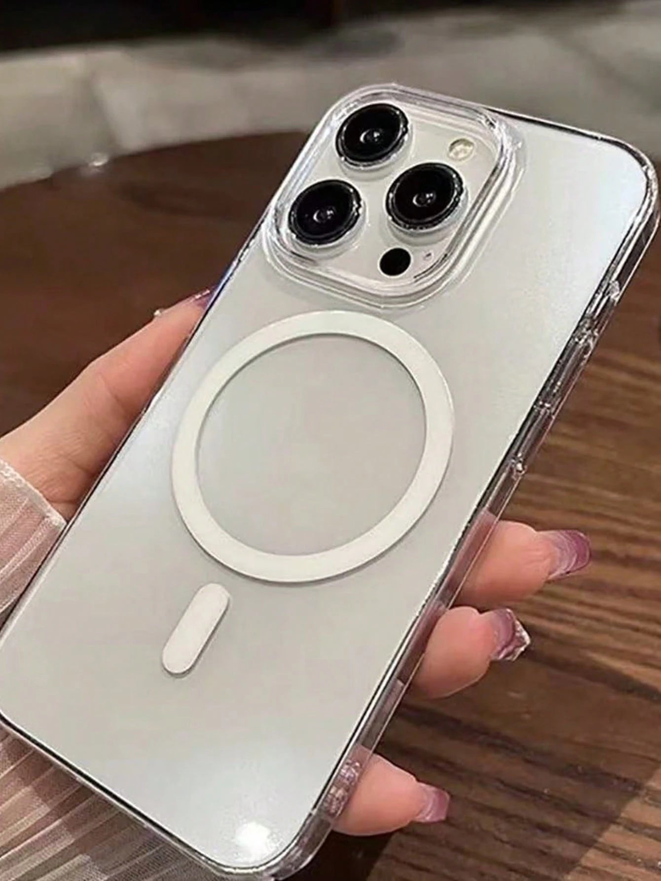Magnetic Phone Case Compatible With Apple 14Pro IPhone16/17 Transparent 13Pro Shockproof 12 Protective Cover MagSafe Full Coverage New Plus Wireless Charging 15 Men Minimalist 16 Women Max
