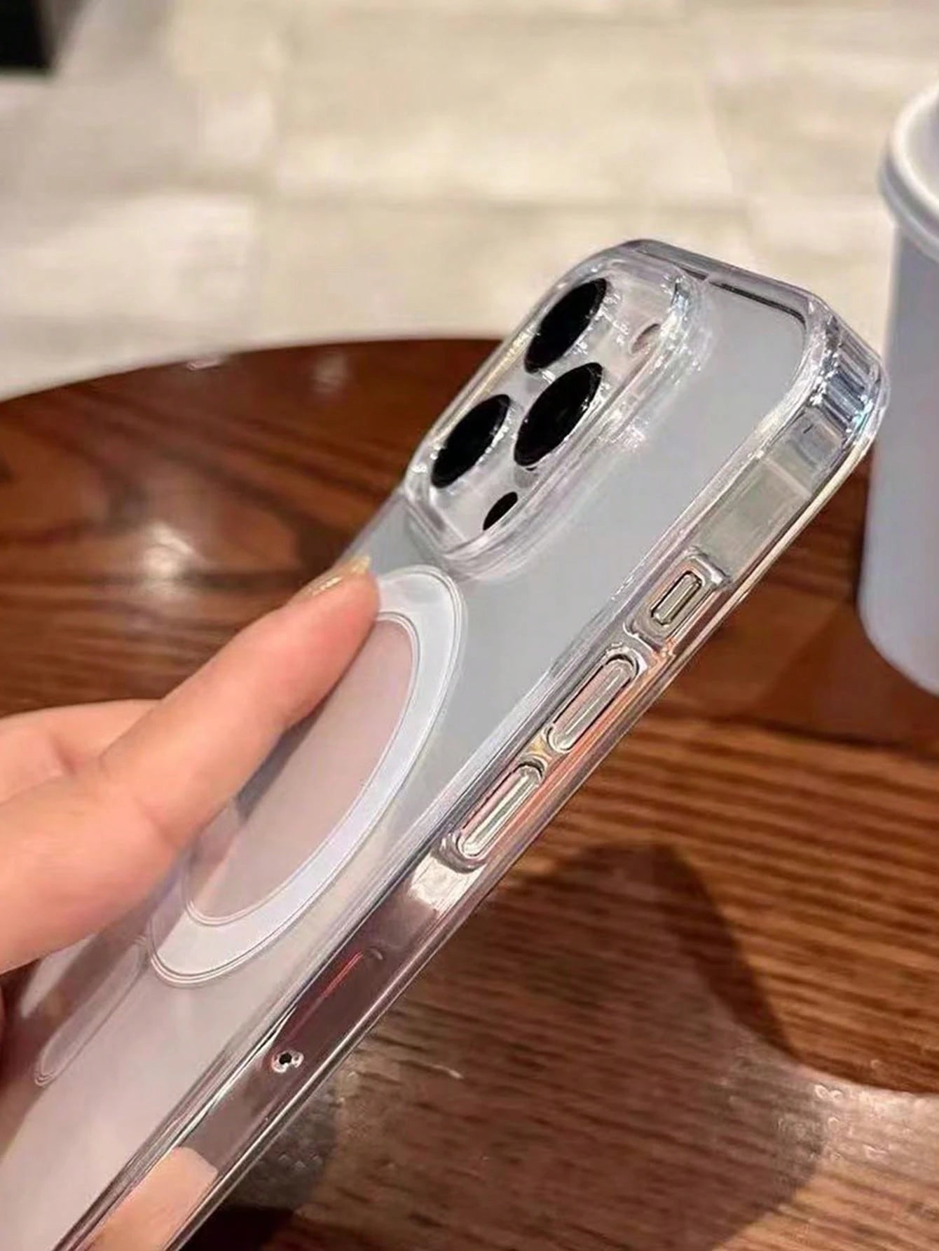 Magnetic Phone Case Compatible With Apple 14Pro IPhone16/17 Transparent 13Pro Shockproof 12 Protective Cover MagSafe Full Coverage New Plus Wireless Charging 15 Men Minimalist 16 Women Max