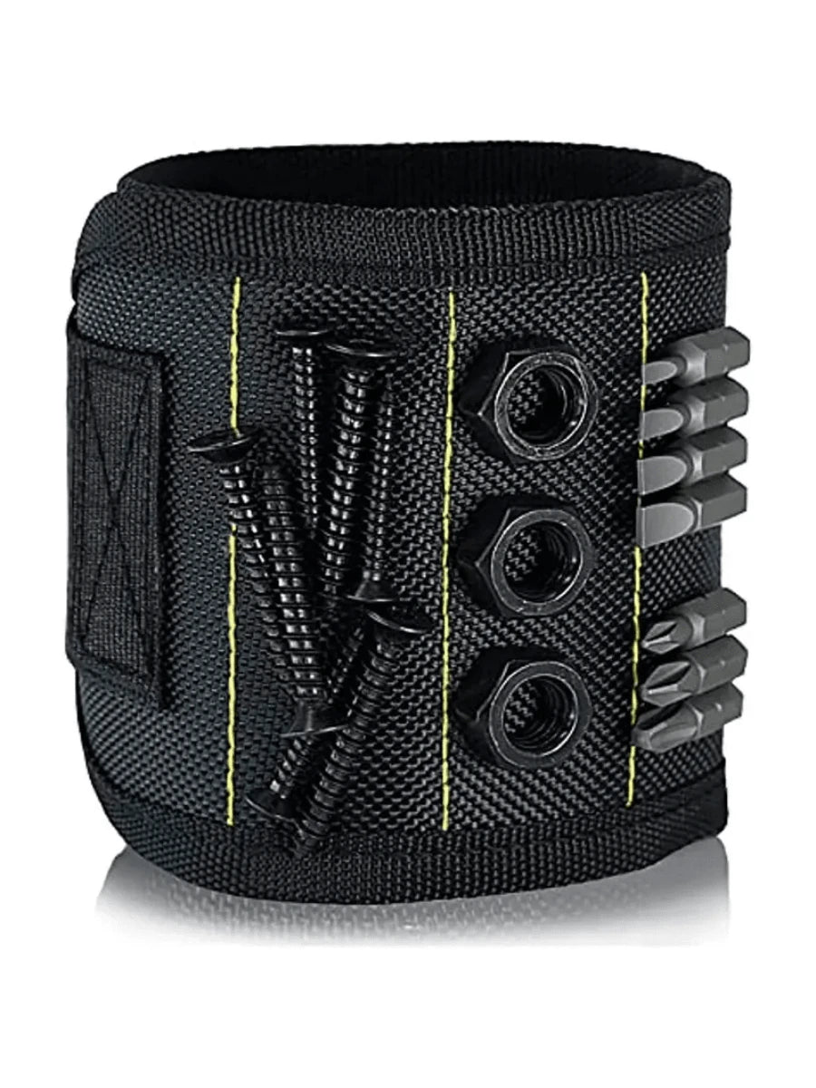 Magnetic Wristband For Holding Screws,Nails, Drilling Bits,Wrist Tool Holder Belts With Strong Magnets, Cool Gadgets For Men, Women, DIY Handyman,Dad Outdoor Furniture For Tools Tool Small Standard B