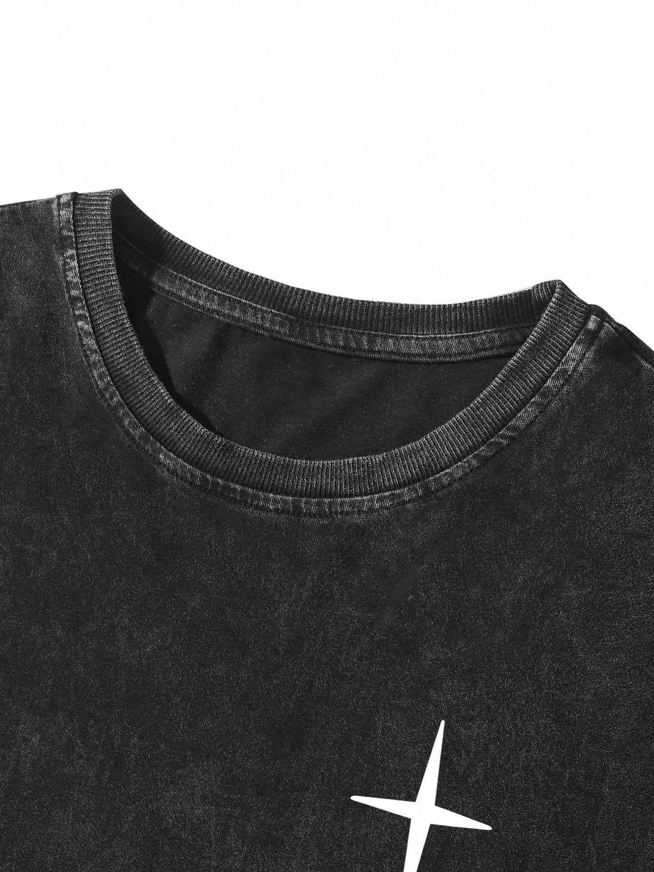 Manfinity EMRG Men Crew Neck Graphic Print Short Sleeve Casual T-Shirt, For Going Out, Boyfriend Gift