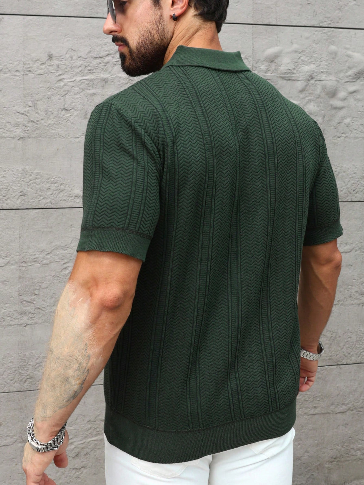 Marcello Vane Men's Summer Casual Short Sleeve Knit Top Old Money Aesthetic Valentine's Day Holiday