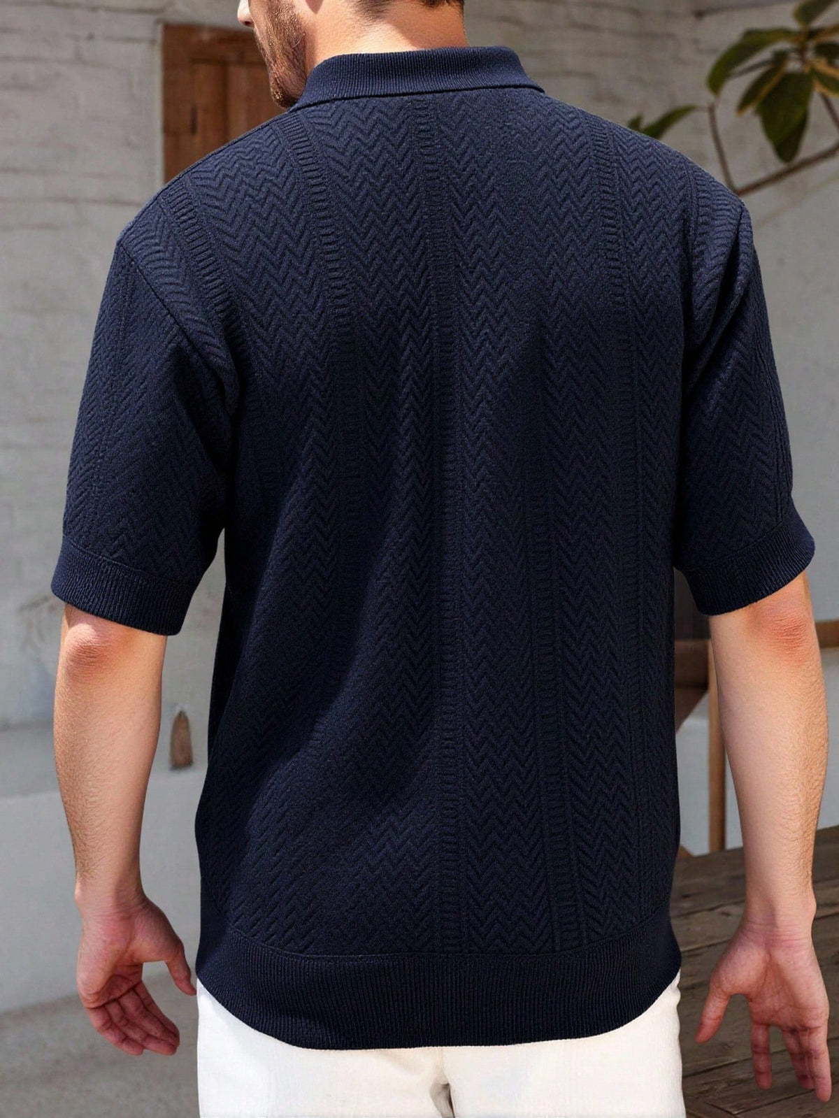 Marcello Vane Men's Summer Casual Short Sleeve Knit Top Old Money Aesthetic Valentine's Day Holiday