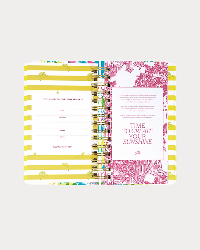 Medium 17 Month Agenda, Lovely Lily